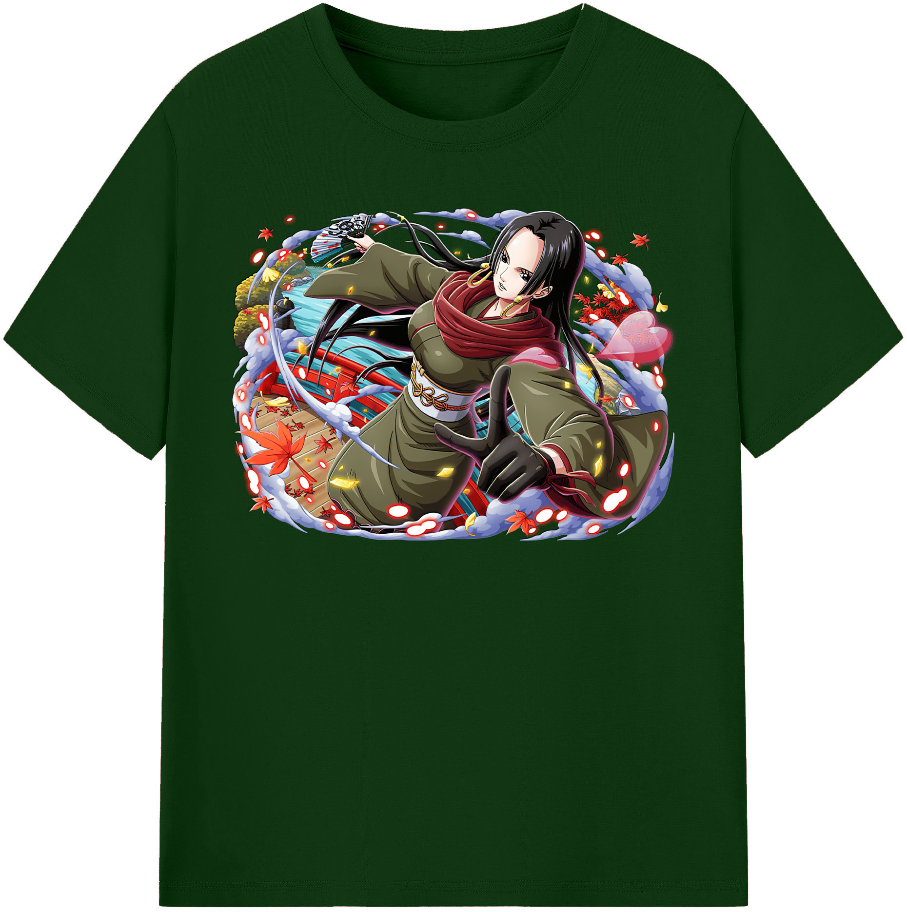 ワンピース ボア・ハンコック ONE PIECE Boa·Hancock 綿100％半袖Tシャツ（フロントプリント）